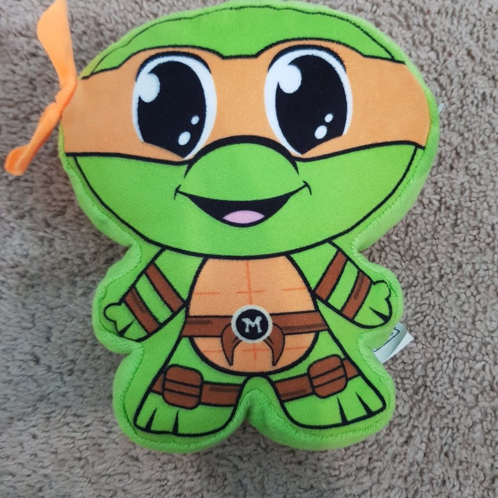 Viacom Teenage Mutant Nina Turtles TMNT Plush Toy Michelangelo Figure 8"